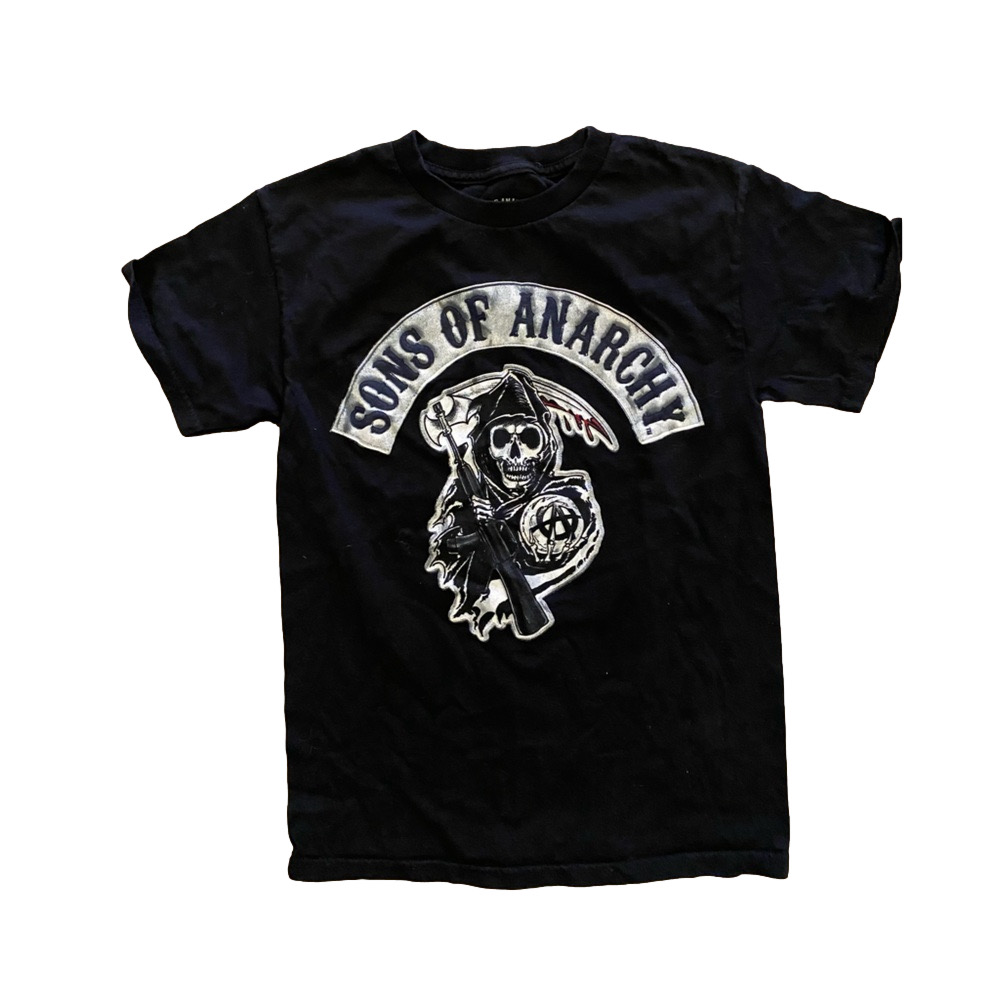 Vintage 2013 Official Sons of Anarchy Arched Logo Reaper T-Shirt Small